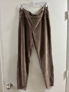 Style & Co. Women's Velour Lounge Leggings in Brown